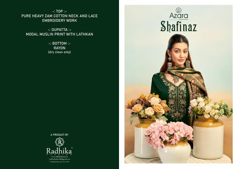 Azara shafinaz catalog designer brand dress material wholesalers